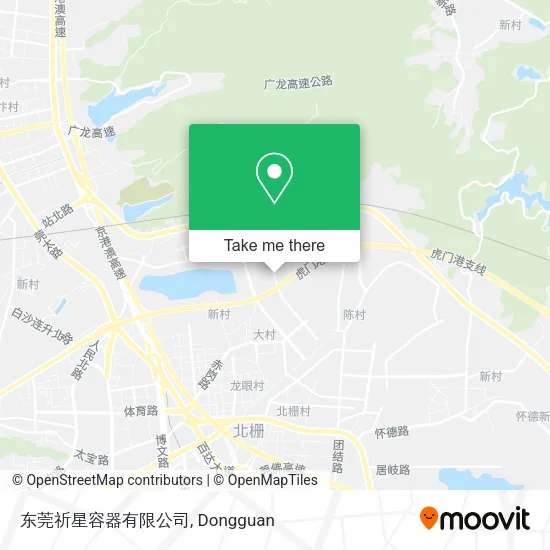 东莞祈星容器有限公司 map
