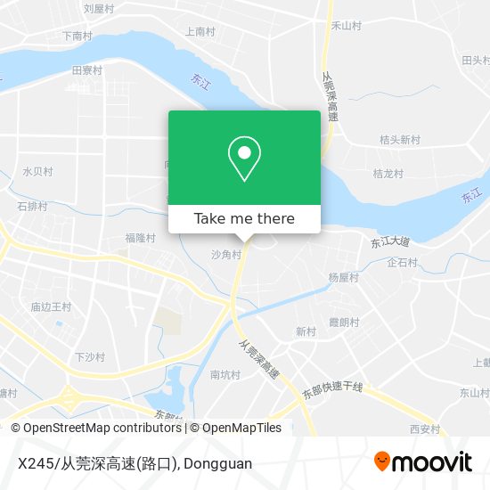 X245/从莞深高速(路口) map