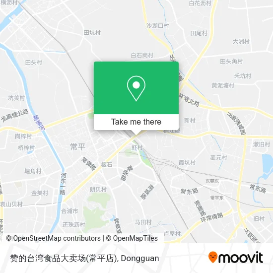赞的台湾食品大卖场(常平店) map