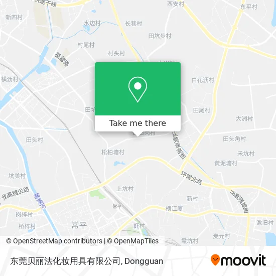 东莞贝丽法化妆用具有限公司 map