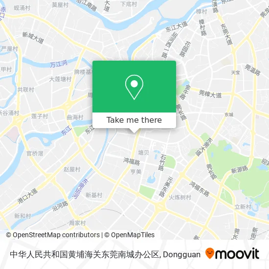 中华人民共和国黄埔海关东莞南城办公区 map