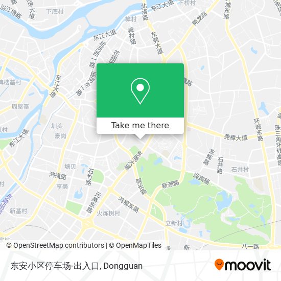 东安小区停车场-出入口 map