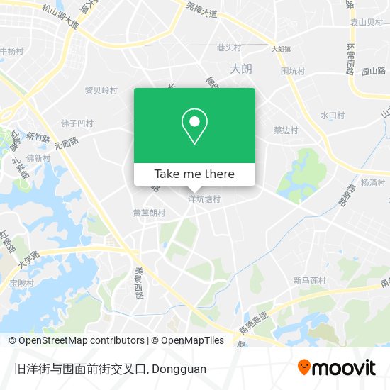 旧洋街与围面前街交叉口 map