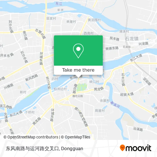 东风南路与运河路交叉口 map