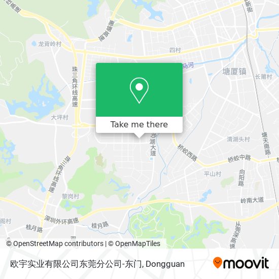 欧宇实业有限公司东莞分公司-东门 map