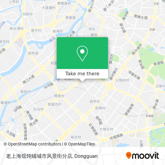 老上海馄饨铺城市风景街分店 map