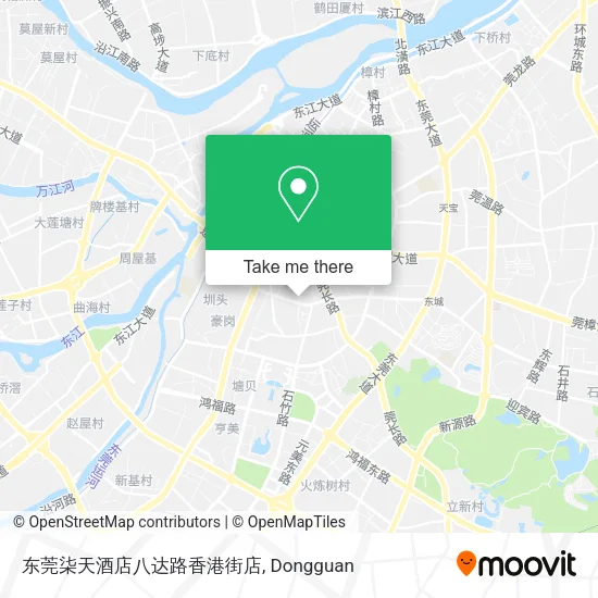 东莞柒天酒店八达路香港街店 map
