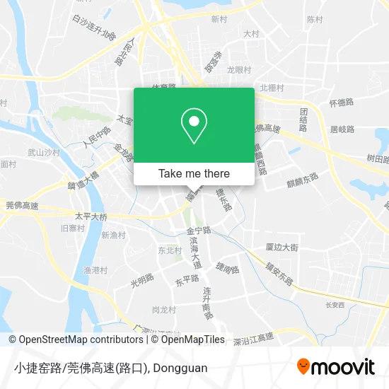 小捷窑路/莞佛高速(路口) map