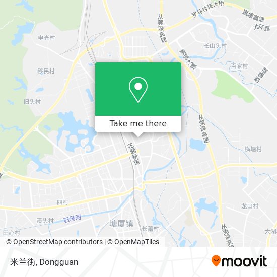 米兰街 map