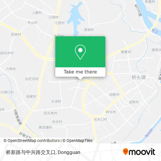 桥新路与中兴路交叉口 map