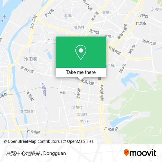 展览中心地铁站 map