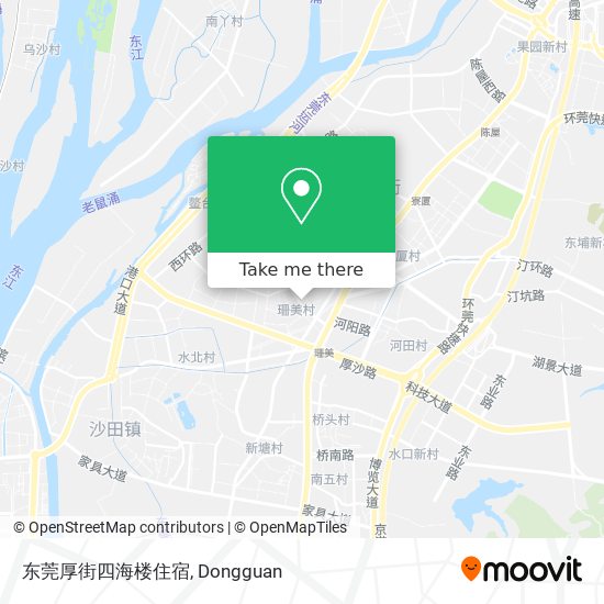 东莞厚街四海楼住宿 map