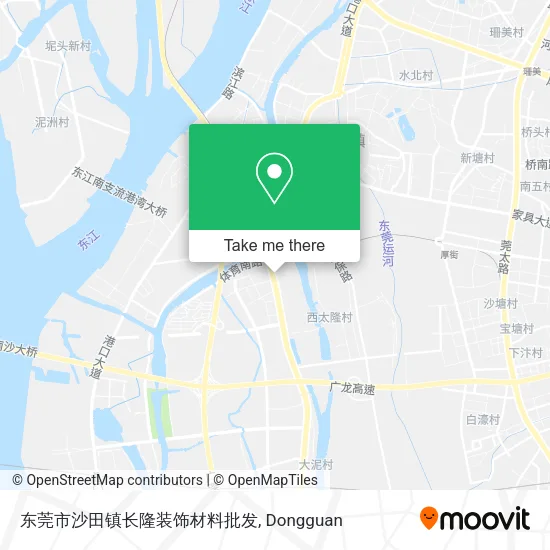 东莞市沙田镇长隆装饰材料批发 map