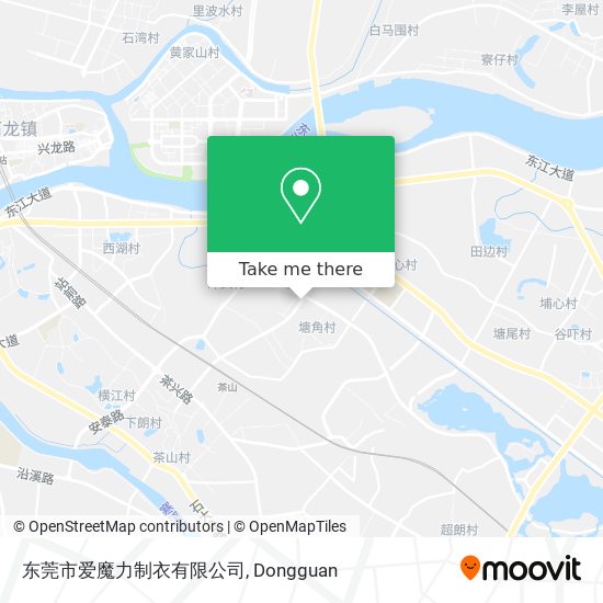 东莞市爱魔力制衣有限公司 map