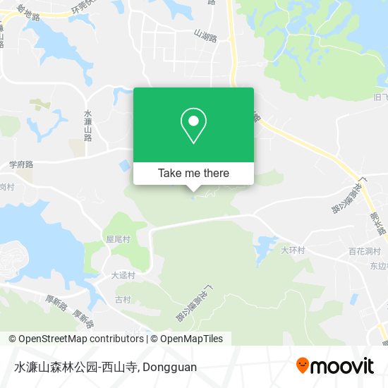 水濂山森林公园-西山寺 map