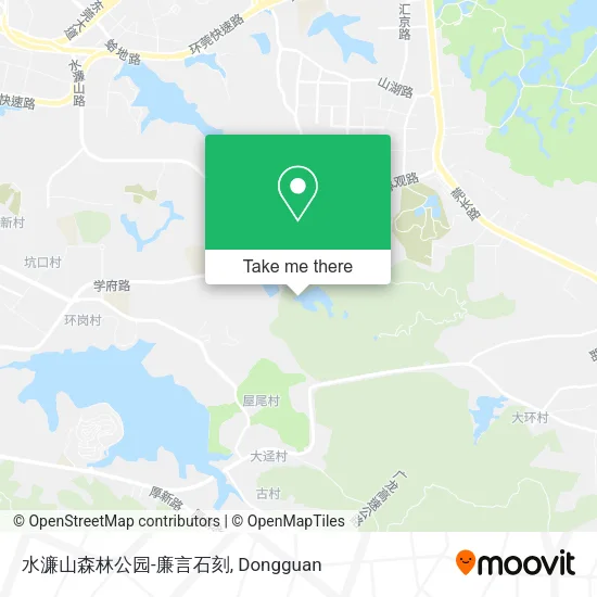 水濂山森林公园-廉言石刻 map