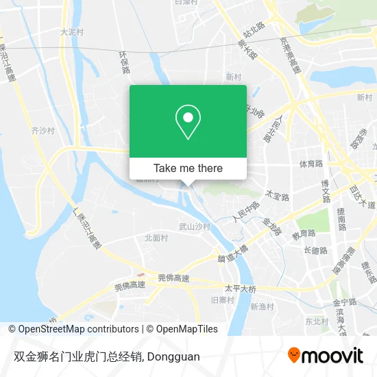 双金狮名门业虎门总经销 map