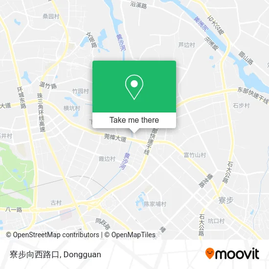 寮步向西路口 map