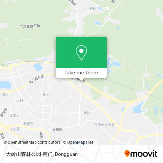 大岭山森林公园-南门 map