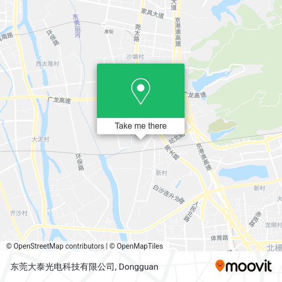 东莞大泰光电科技有限公司 map