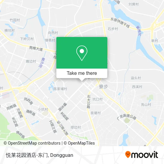 悦莱花园酒店-东门 map