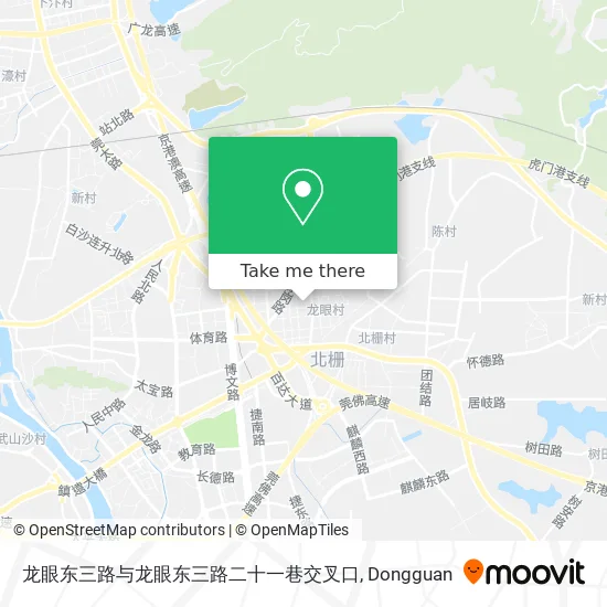 龙眼东三路与龙眼东三路二十一巷交叉口 map
