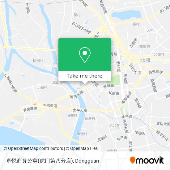 卓悦商务公寓(虎门第八分店) map