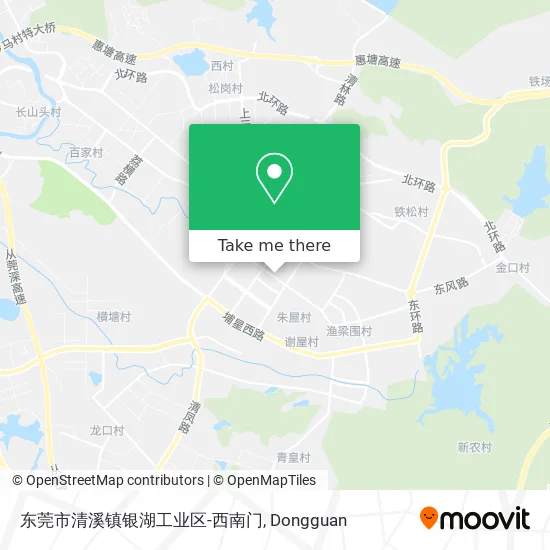 东莞市清溪镇银湖工业区-西南门 map