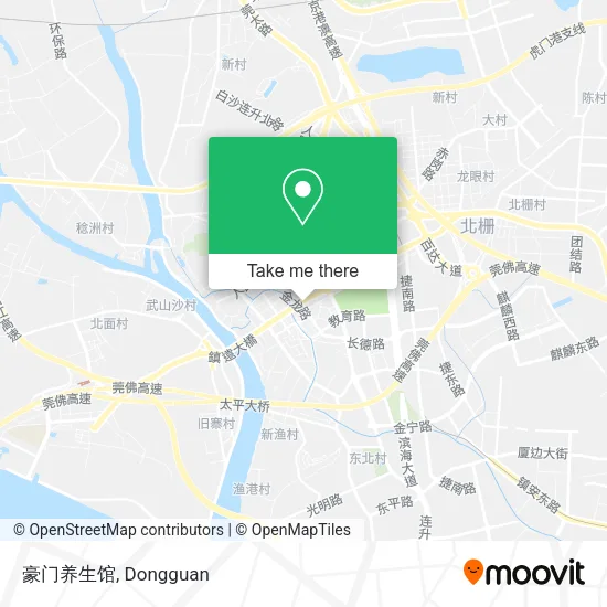 豪门养生馆 map