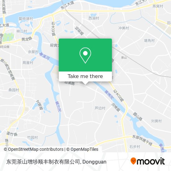 东莞茶山增埗顺丰制衣有限公司 map