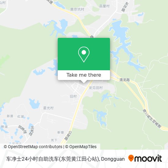 车净士24小时自助洗车(东莞黄江田心站) map
