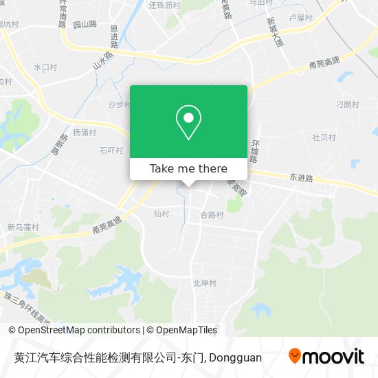 黄江汽车综合性能检测有限公司-东门 map