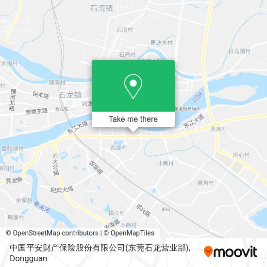 中国平安财产保险股份有限公司(东莞石龙营业部) map