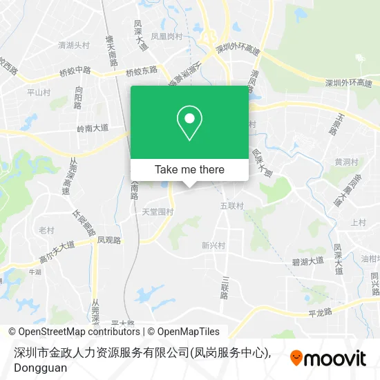 深圳市金政人力资源服务有限公司(凤岗服务中心) map