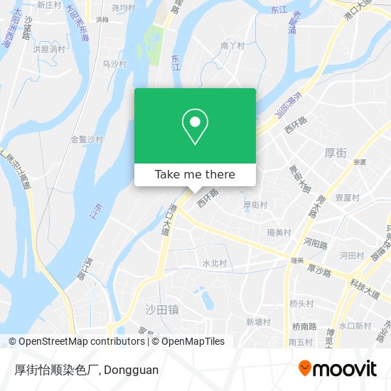 厚街怡顺染色厂 map