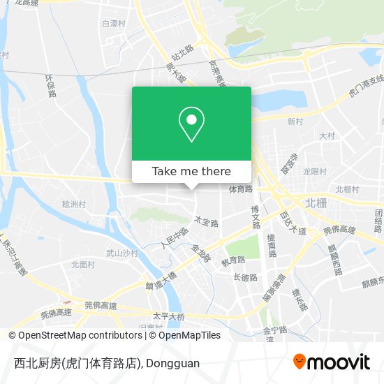 西北厨房(虎门体育路店) map