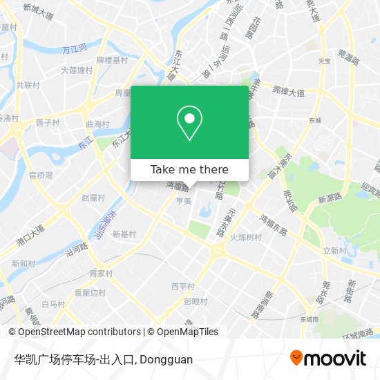 华凯广场停车场-出入口 map