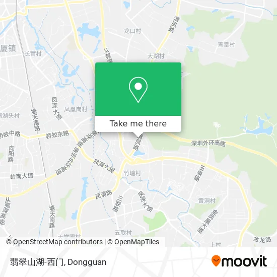 翡翠山湖-西门 map