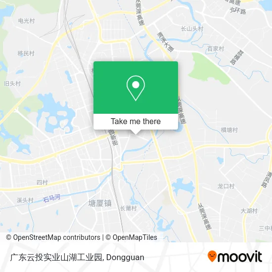 广东云投实业山湖工业园 map