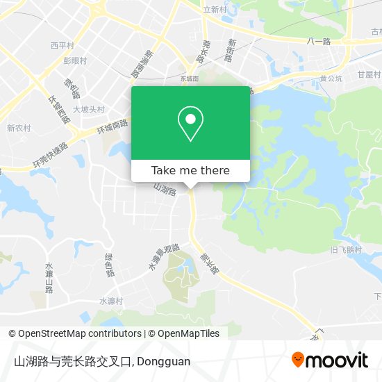 山湖路与莞长路交叉口 map