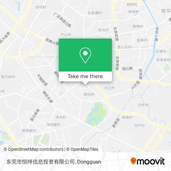 东莞市恒绰信息投资有限公司 map