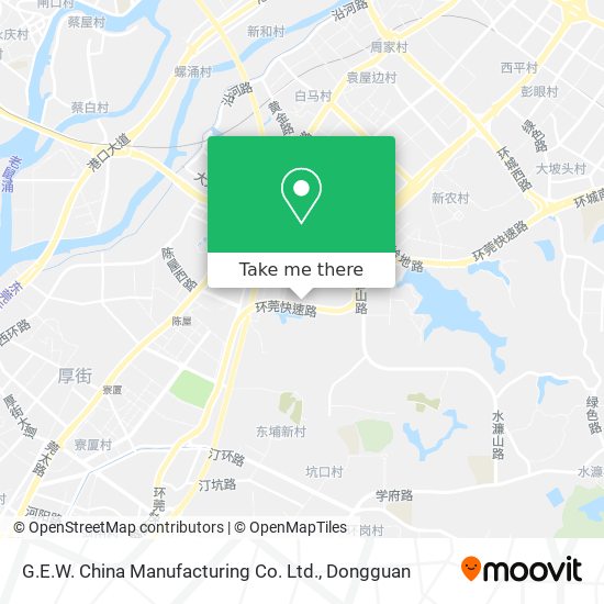 G.E.W. China Manufacturing Co. Ltd. map