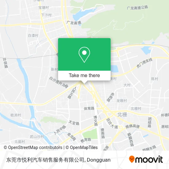东莞市悦利汽车销售服务有限公司 map