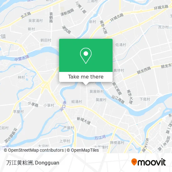 万江黄粘洲 map