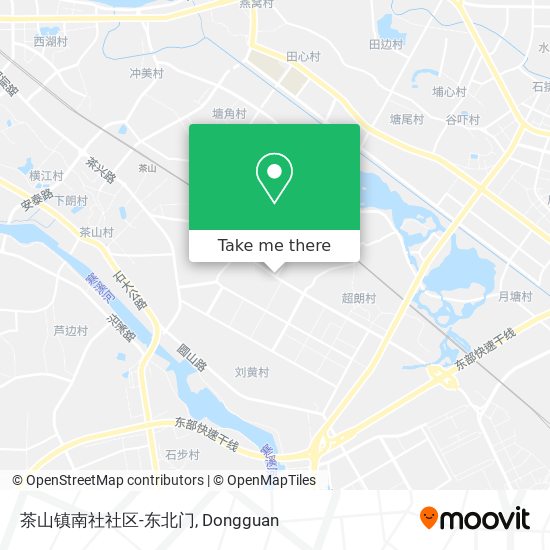 茶山镇南社社区-东北门 map