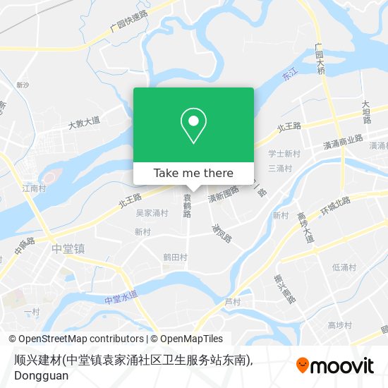顺兴建材(中堂镇袁家涌社区卫生服务站东南) map