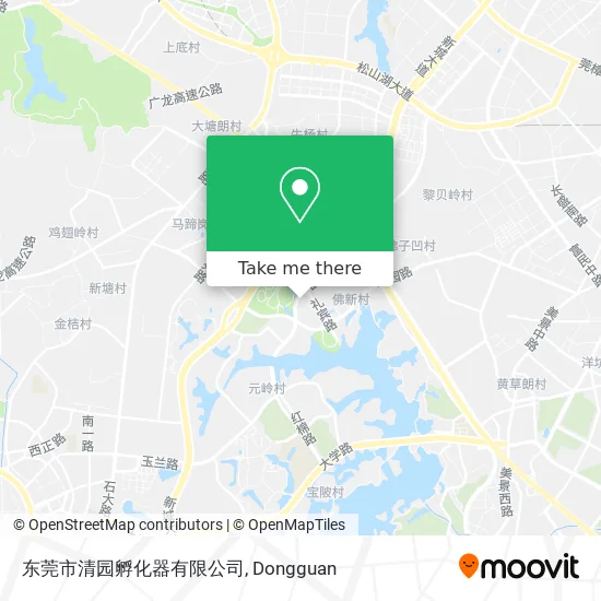 东莞市清园孵化器有限公司 map