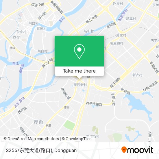 S256/东莞大道(路口) map