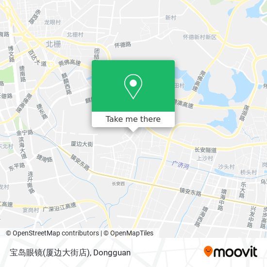 宝岛眼镜(厦边大街店) map