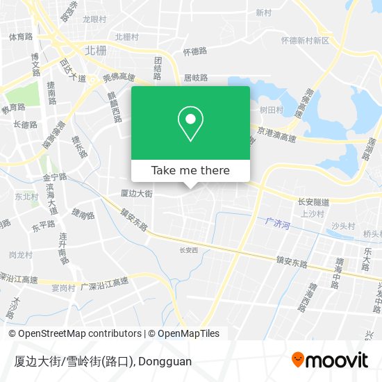 厦边大街/雪岭街(路口) map